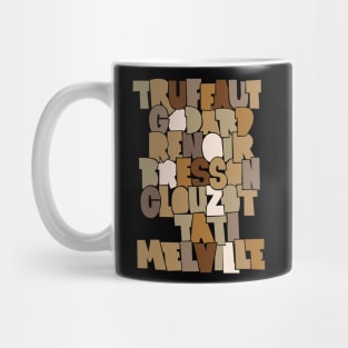 French Cult Movie Directors - nouvelle vague Mug